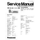 cq-dvr592u service manual