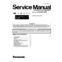 Panasonic CQ-DX100W Service Manual