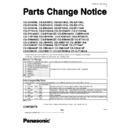 Panasonic CQ-EA10, CQ-EB6260, CQ-EF, CQ-EH, CQ-EM1910, CQ-EN, CQ-ES8060, CQ-ET, CQ-JM, CX-CB, CX-CF, CX-CM, CX-CS, CY-DG7910, CY-DJ7160 Service Manual / Parts change notice