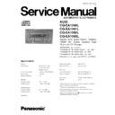 Panasonic CQ-EA1060L, CQ-EA1061L, CQ-EA1062L, CQ-EA1063L Service Manual