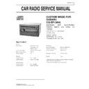 Panasonic CQ-EF1260L (serv.man3) Service Manual