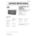 Panasonic CQ-EF1360L Service Manual