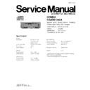 Panasonic CQ-EH1360A Service Manual