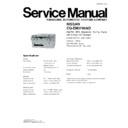 Panasonic CQ-EN3780AD Service Manual