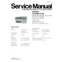 Panasonic CQ-EN3781AD Service Manual