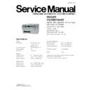 Panasonic CQ-EN3782AD Service Manual