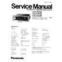 Panasonic CQ-FX620N, CQ-FX420N, CQ-FX220N Service Manual