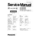 Panasonic CQ-HX1083N, CQ-HX1003N Service Manual
