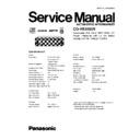 Panasonic CQ-HX2083N Service Manual