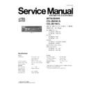 cq-jb0161a, cq-jb1161l service manual