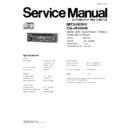 Panasonic CQ-JB0380K Service Manual