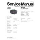 Panasonic CQ-JM4580AK Service Manual