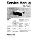 Panasonic CQ-R145U Service Manual