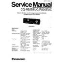 Panasonic CQ-R525EUC, CQ-R520EUC (serv.man2) Service Manual