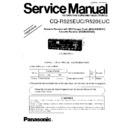 Panasonic CQ-R525EUC, CQ-R520EUC Service Manual / Supplement