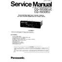 Panasonic CQ-R535EUC, CQ-RX50EU Service Manual