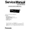 Panasonic CQ-R535EW Service Manual