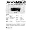 cq-rd115, cq-rd110, cq-rd105, cq-rd100len service manual
