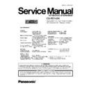 Panasonic CQ-RD143N Service Manual