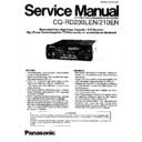 cq-rd230len, cq-rd210en service manual