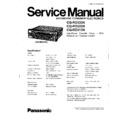 Panasonic CQ-RD333N, CQ-RD323N, CQ-RD313N Service Manual