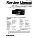 cq-rd445glen, cq-rd435glen, cq-rd430glen service manual