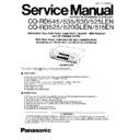 Panasonic CQ-RD545LEN, CQ-RD535LEN, CQ-RD530LEN, CQ-RD525LEN, CQ-RD525GLEN, CQ-RD520GLEN, CQ-RD515EN Service Manual