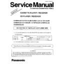 Panasonic CQ-RD810LEN, CQ-RD810GLEN, CQ-RD811LEN, CQ-RD815GLEN, CQ-RD815LEN, CQ-RD825LEN, CQ-RD830LEN, CQ-RD855LEN, CQ-RD855WLEN Service Manual / Supplement