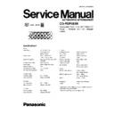 Panasonic CQ-RDP383N Service Manual