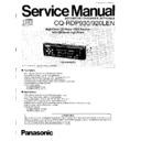 Panasonic CQ-RDP930LEN, CQ-RDP920LEN Service Manual