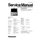 Panasonic CQ-VA707N Service Manual