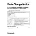 Panasonic CQ-VD5505U, CQ-VD5505N, CQ-VD5505W (serv.man2) Service Manual / Parts change notice