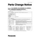 Panasonic CQ-VD5505U, CQ-VD5505N, CQ-VD5505W Service Manual / Parts change notice