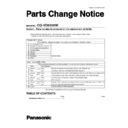 Panasonic CQ-VD6505W (serv.man2) Service Manual / Parts change notice