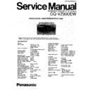 Panasonic CQ-VZ900EW Service Manual
