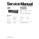 Panasonic CX-CB0370F Service Manual