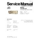 Panasonic CX-CM8190F Service Manual