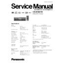 Panasonic CX-DH801W Service Manual
