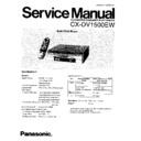 Panasonic CX-DV1500EW Service Manual