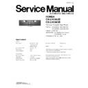Panasonic CX-LH0362B, CX-LH0363B Service Manual
