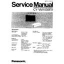 Panasonic CY-VM1500EX Service Manual