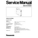 Panasonic BM-ED500 Service Manual