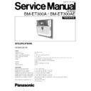 Panasonic BM-ET300A, BM-ET300AE Service Manual