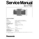 Panasonic BM-ET500 Service Manual