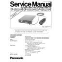 Panasonic GP-US522HAE, GP-US532HAE, GP-US522CUAE Simplified Service Manual