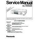Panasonic WJ-HD500A Service Manual / Supplement