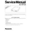 Panasonic WJ-NT104 (serv.man2) Service Manual / Supplement