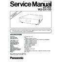 Panasonic WJ-SX155 Simplified Service Manual