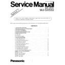 Panasonic WJ-SX550 Service Manual / Supplement