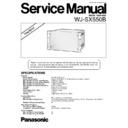Panasonic WJ-SX550B Simplified Service Manual